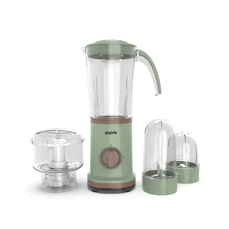 BL318ABCE-4IN1 4 في 1 خلاطات إبريق طاولة شخصية ، خلاط عصير ، خلاط مع محضر طعام ومطحنة